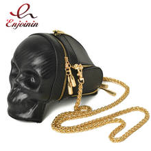 3D Punk Skull Design Crossbody Chain Bag Women's Shoulder Bag Purses and Handbags for Gothic Girls Clutch Bag 2021 Pu Leather 2024 - buy cheap