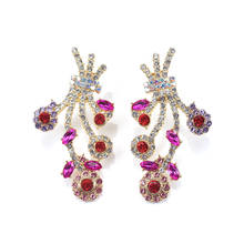 2020 New ZA Earrings Women Multilayer Crystal Rhinestone Flowers Drop Earrings Female Wedding Party Accessories Earrings Jewelry 2024 - buy cheap