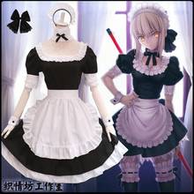 SABER Arturia Pendragon Cos Man Woman Halloween Cosplay Anime Fate/Stay Night Cartoon Japanese Cosplay Costume Maid Dress 2024 - buy cheap