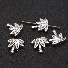 JAKONGO Coconut tree Spacer Beads Antique Silver Plated Loose Beads for Jewelry Making Bracelet Accessories DIY 10pcs 2024 - buy cheap