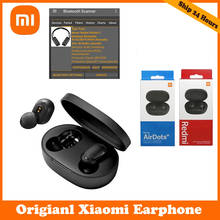 Original Xiaomi Redmi Airdots 2 TWS Wireless Bluetooth Earphone Mi True Wireless Earbuds Basic 2 Auto headphone 2024 - купить недорого