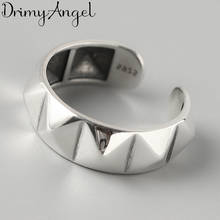 Anéis irregulares com cor dourada para mulheres, anéis abertos, punk e de personalidade, da moda, vintage, cor de prata 2024 - compre barato