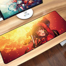 Sovawin Anime Gaming Mouse Pad 900x400mm XL Large Keyboard Mousepad Locking Edge Speed Gamer Desk Mat For Megumin For Laptop 2024 - buy cheap