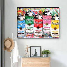 Плакаты и принты на холсте с изображением томатного супа Энди Уорхола, картины для украшения стен гостиной 2024 - купить недорого