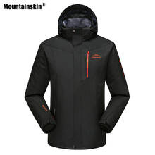 Mountainskin-chaquetas de senderismo para hombre, abrigo deportivo para exteriores, rompevientos fino para acampar, escalar, Trekking, 8XL, VA587, primavera y otoño 2024 - compra barato