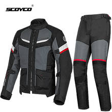 Scoyco-jaqueta de motocicleta masculina, à prova d'água, motocicleta, traje com proteção 2024 - compre barato