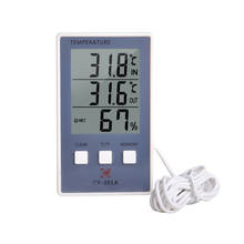 Higrômetro exterior interno do termômetro da tela do lcd do higrômetro de digitas 2024 - compre barato