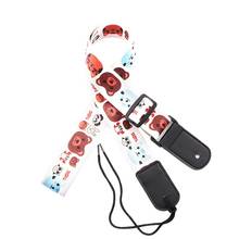 Lovely Cartoon Print Kids Ukulele Strap Polyester Mini Guitar Band Belt with Leather End Music Instrument Guitarra Accessories 2024 - buy cheap
