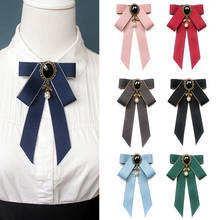 2020 Men Women Wedding Suit Party Rhinestone Alloy Business Neck Collar Shirt Bow Tie Cravat British Girl College Ribbon Bowtie 2024 - buy cheap