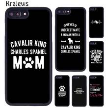 Krajews Cavalier King Charles Spaniel Phone Case For iPhone 5 SE 6s 7 8 plus X XR XS 11 12 13 pro max Samsung Galaxy S9 S10 plus 2024 - buy cheap