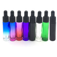 15pcs 10ml Gradient Colorful Glass Pipette Bottle Perfume Bottles Thick Solid Color Glass Dropper Tubes Essential Oil Vial 2024 - buy cheap