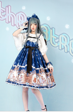 Vestido largo de tirantes de Lolita, vestido vintage de lolita, estampado de lazo, cintura alta, princesa victoriana, kawaii 2024 - compra barato