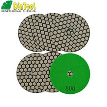 Shdiatool disco de polimento flexível de 4 "/100mm #800, 6 peças de discos de polimento a seco de 4 polegadas, resina em diamante 2024 - compre barato