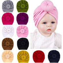 1 pcs New Winter Cotton Thickened Baby Hat Without Brim Fashion Donut Cap Autumn Winter Baby Warm Hat 2024 - buy cheap