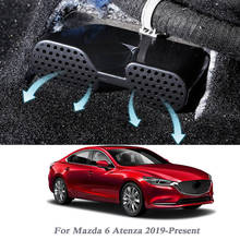 2 шт ABS внутренние молдинги для Mazda 6 Atenza 2019-Н. В. Под сиденьем выпускная рама декоративный чехол с блестками внутренний блесток 2024 - купить недорого