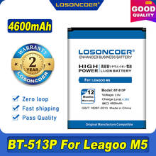 100% Original LOSONCOER 4600mAh BT-513P Mobile Phone Battery For Leagoo M5 Battery 2024 - buy cheap