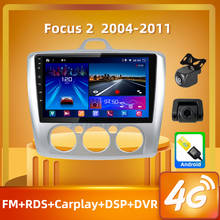 Peerce-central multimídia automotiva para ford focus, 1din, com android 2004, rádio, reprodutor de vídeo, navegação gps, rds, dvd, para os modelos mk2 anos 2004-2011 2024 - compre barato