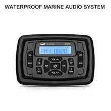 Waterproof Marine Bluetooth Square Radio Stereo Sound System Digital Media Audio FM AM MP3 Player For ATV UTV Yacht Motorcycle 2024 - buy cheap