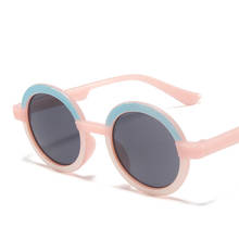 Elbru-gafas de sol con montura redonda para niños y niñas, lentes de sol infantiles personalizadas con foto de calle, para exteriores 2024 - compra barato