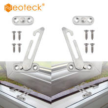 Neoteck Stainless Steel Window Restrictor Child Security Lock 2pcs Left Handed And 2pcs Right Handed Security Lock Safety Catch 2024 - buy cheap