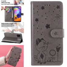 Bright Telephone Cases For Samsung A40 PU Leather Wallet Flip Phone Cover Galaxy case A30S A31 A41 Eurasian version A30 A42 5G 2024 - buy cheap