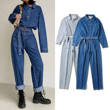 Denim Jumpsuit Overalls Women Loose Trousers Romper Sexy Streetwear Pantalones Elegant Vaqueros Mujer Baggy Bodysuit 2024 - buy cheap