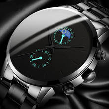 2020 moda masculina relógios de pulso de quartzo marca superior luxo negócios relógios de aço inoxidável cinto relógio para o homem montres homme 2024 - compre barato