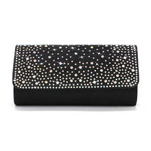 Women Fashion Luxury Rhinestone Clutch Wallet Coin Purse Female Chain Shoulder Bag Crossbody Handbag Ladies banquet Evening bag 2024 - buy cheap