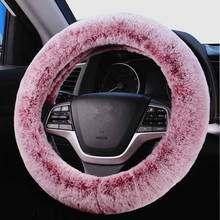 Universal volante de pelúcia carro volante cobre inverno falso pele freio de mão & engrenagem capa conjunto acessórios interiores do carro 2024 - compre barato