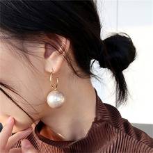 2 Pcs/set Women Earrings Simple Round Pearl Pendant Circle Earring Set Party Wedding Elegant Jewelry Gift Accessories 2024 - buy cheap