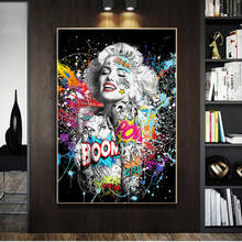 Graffiti Art Figure Marilyn Monroe Canvas Painting Wall Art Prints Posters Portrait Wall Pictures for Living Room Home Cuadros 2024 - buy cheap