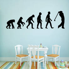 Drop Shipping Evolution Playing Golf Pvc Wall Decals Home Decor Bedroom Nursery Decoration Wall Art Decal Wallstickers 2024 - buy cheap