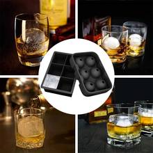 Large Ice Cube Maker Silicone Ice Mold 6 Cell Sphere Ice Ball Tray Square Ice Cube Tray Whiskey Cocktail Party Bar Accessories 2024 - buy cheap