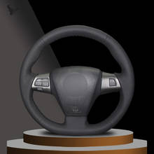 Black Artificial Leather Car Steering Wheel Cover for Toyota Corolla 2011 2012 2013 RAV4 2011 2012 2024 - buy cheap