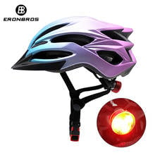Mtb capacete da bicicleta de montanha vermelha capacete da bicicleta led luz viseira de sol das mulheres dos homens leve estrada ciclismo capacete de segurança esportes boné 2024 - compre barato