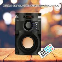 Caixa de som portátil com bluetooth e subwoofer, alto-falante com controle remoto, suporte para rádio fm, cartão tf, ambientes internos e externos 2024 - compre barato