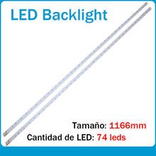 1166mm LED tira de luz de fondo 74 lámpara para for samsung led Backlight tira de luz de fondo de 55 "160617-L/R (- 0,2-0,2) dia 2024 - buy cheap