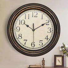 Reloj de pared de 12 pulgadas para el hogar, cronógrafo de estilo Retro, analógico, sin tic-tac, decorativo, de grano de madera, con batería, para sala de estar, cocina y dormitorio 2024 - compra barato