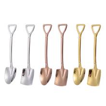 Creative Spade Spoon Stainless Steel Spoon Household Dessert Spoon Ice Cream Spoon Novelty Coffee Spoon Spatula 2024 - buy cheap