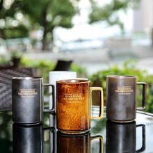 2021 New Creative Coffee Mugs Ceramic Water Cups 440ml US Nordic Style  Drip Coffee Cup 2024 - buy cheap