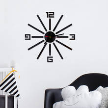 3D Wall Clock Design Large Acrylic Mirror Clocks Stickers Wall Watch Living Room Decorative House Clock On The Wall duvar saati 2024 - buy cheap