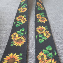 5 yards sunflower Width 38mm webbing strap tape dog collar leash harness bag garment decoration belt waistband sewing accessory 2024 - buy cheap
