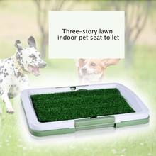 3 Layers Large Dog Pet Potty Training Pee Pad Mat Puppy Tray Grass Toilet Simulation Lawn For Indoor Potty Training Pet Supply 2024 - buy cheap