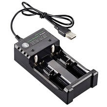 Зарядное устройство USB, литий-ионный аккумулятор, подходит для 3,7 в Li-Ion 10440 14500 16340 16650 18350 18500 18650 26650 2024 - купить недорого