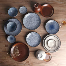 Platos de cerámica de estilo tradicional japonés, platos de porcelana, platillo, plato de Sushi, vajilla de arroz 2024 - compra barato