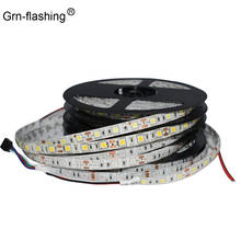 5050 LED Strip DC12V 60LEDs/m 5m/lot IP65 Waterproof Flexible  RGB white warm white blue light For indoor outdoor decoration 2024 - buy cheap