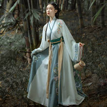 New Arreival Hanfu Woman Traditional Han Dynasty Cosplay Costume Chinese Folk Dance Wear Lady Oriental Fairy Dress Tang Outfit 2024 - buy cheap