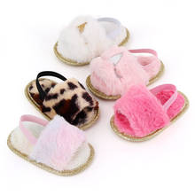 Summer Baby Sandals Breathable Anti-Slip Baby Shoes Prewalker Newborn Plush Sandals Toddler Soft Soled Crib Shoes 0-18M 2024 - buy cheap