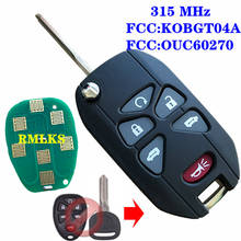 Refitting Flip Keyless Remote Car Key Fob For Buick G-C For Chevrolet For Cadillac Pontiac Saturn 6 Buttons 315Mhz ID46 22733524 2024 - buy cheap