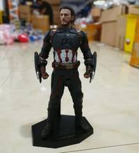 28cm Crazy Toys Marvel Avengers Captain American Statue PVC Action Figure Collectible Model Toy 2024 - buy cheap